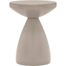 Meridian Anika Taupe Iron Side Table IMAGE 3