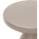 Meridian Anika Taupe Iron Side Table IMAGE 5