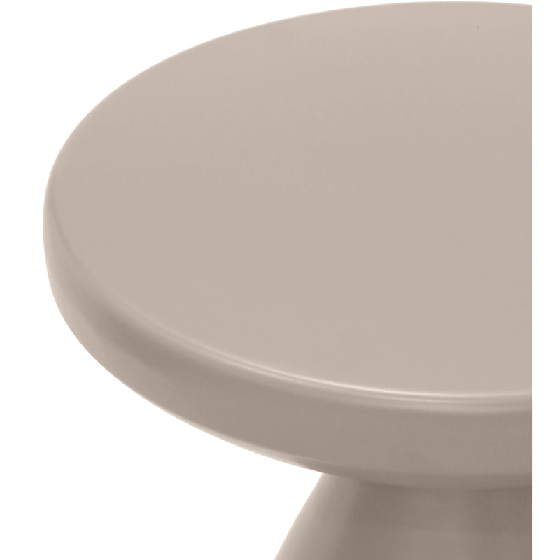 Meridian Anika Taupe Iron Side Table IMAGE 5