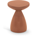 Meridian Anika Terracotta Iron Side Table IMAGE 1