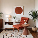 Meridian Anika Terracotta Iron Side Table IMAGE 2