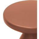 Meridian Anika Terracotta Iron Side Table IMAGE 5
