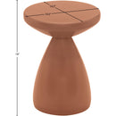 Meridian Anika Terracotta Iron Side Table IMAGE 7