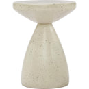 Meridian Anika Cream Iron Side Table IMAGE 3