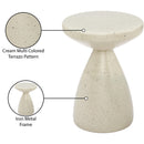 Meridian Anika Cream Iron Side Table IMAGE 8