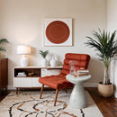 Meridian Anika White Iron Side Table IMAGE 2