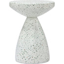 Meridian Anika White Iron Side Table IMAGE 3
