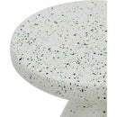 Meridian Anika White Iron Side Table IMAGE 5