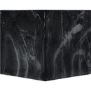 Meridian Piazza Black Marble Finish Concrete End Table IMAGE 5