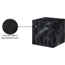 Meridian Piazza Black Marble Finish Concrete End Table IMAGE 8