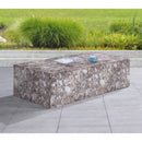 Meridian Piazza Brown Marble Finish Concrete Coffee Table IMAGE 3