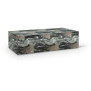 Meridian Piazza Green Marble Finish Concrete Coffee Table IMAGE 1