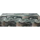 Meridian Piazza Green Marble Finish Concrete Coffee Table IMAGE 4