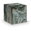 Meridian Piazza Green Marble Finish Concrete End Table IMAGE 1