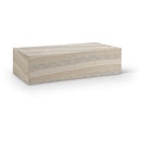 Meridian Piazza Travertine Travertine Finish Concrete Coffee Table IMAGE 1