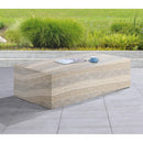 Meridian Piazza Travertine Travertine Finish Concrete Coffee Table IMAGE 3