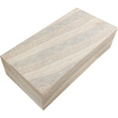 Meridian Piazza Travertine Travertine Finish Concrete Coffee Table IMAGE 6