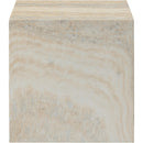 Meridian Piazza Travertine Travertine Finish Concrete End Table IMAGE 4