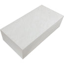 Meridian Piazza White Marble Finish Concrete Coffee Table IMAGE 6
