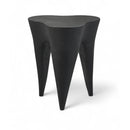  Meridian Bourges Black Aluminum End Table IMAGE 1