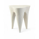  Meridian Bourges Cream Aluminum End Table IMAGE 1