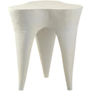  Meridian Bourges Cream Aluminum End Table IMAGE 3