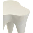  Meridian Bourges Cream Aluminum End Table IMAGE 4