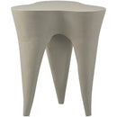  Meridian Bourges Taupe Aluminum End Table IMAGE 3