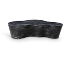 Meridian Monza Black Marble Finish Concrete Coffee Table IMAGE 1