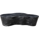 Meridian Monza Black Marble Finish Concrete Coffee Table IMAGE 4