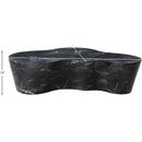 Meridian Monza Black Marble Finish Concrete Coffee Table IMAGE 7