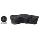 Meridian Monza Black Marble Finish Concrete Coffee Table IMAGE 8