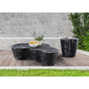 Meridian Monza Black Marble Finish Concrete Coffee Table IMAGE 9