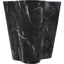 Meridian Monza Black Marble Finish Concrete End Table IMAGE 4