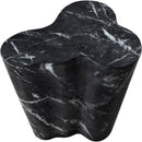 Meridian Monza Black Marble Finish Concrete End Table IMAGE 6