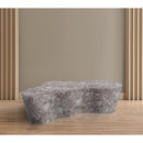 Meridian Monza Brown Marble Finish Concrete Coffee Table IMAGE 3