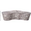 Meridian Monza Brown Marble Finish Concrete Coffee Table IMAGE 7