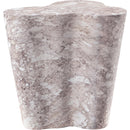 Meridian Monza Brown Marble Finish Concrete End Table IMAGE 5