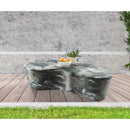 Meridian Monza Green Marble Finish Concrete Coffee Table IMAGE 2