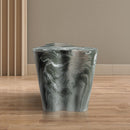 Meridian Monza Green Marble Finish Concrete End Table IMAGE 3