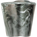 Meridian Monza Green Marble Finish Concrete End Table IMAGE 5