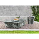Meridian Monza Green Marble Finish Concrete End Table IMAGE 9