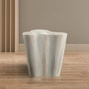 Meridian Monza Travertine Travertine Finish Concrete End Table IMAGE 3