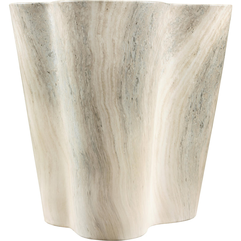 Meridian Monza Travertine Travertine Finish Concrete End Table IMAGE 4