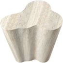 Meridian Monza Travertine Travertine Finish Concrete End Table IMAGE 6