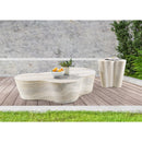 Meridian Monza Travertine Travertine Finish Concrete End Table IMAGE 9