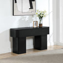 Meridian Oakmont Black Console Table IMAGE 2