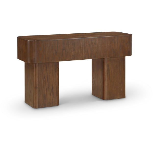 Meridian Oakmont Brown Console Table IMAGE 1