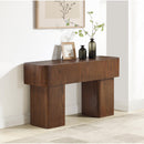 Meridian Oakmont Brown Console Table IMAGE 2