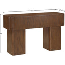 Meridian Oakmont Brown Console Table IMAGE 6
